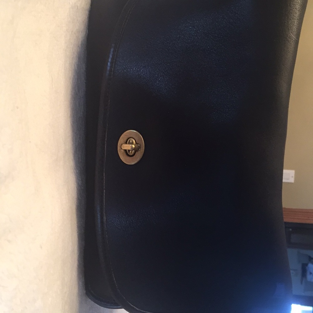Vintage Leather Coach Handbag